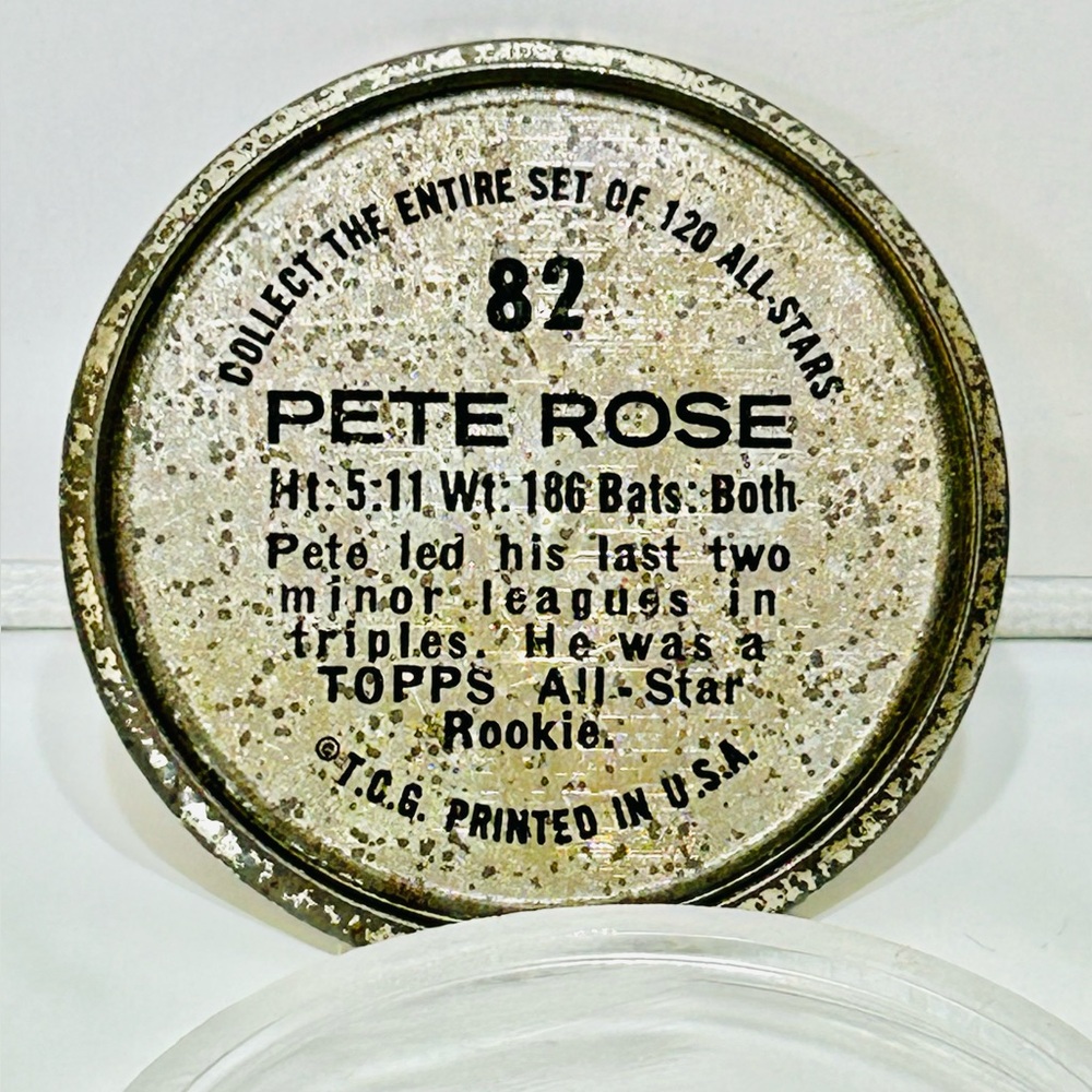 PETE ROSE 1960’s CINCINNATI REDS BASEBALL COIN ORIGINAL CHARLIE HUSTLE !! H.O.F. - Picture 2 of 3